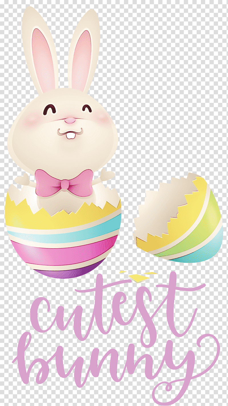 Easter Bunny, Cutest Bunny, Happy Easter, Easter Day, Watercolor, Paint, Wet Ink transparent background PNG clipart