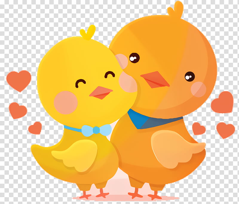 Happy Valentines Day, Love, Cartoon, Romance, Yellow, Ducks Geese And Swans, Toy, Water Bird transparent background PNG clipart