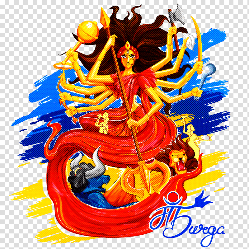 Durga Mata, Durga Puja, Dussehra, Mahishasura, Devi, Shakti, Mother Goddess transparent background PNG clipart