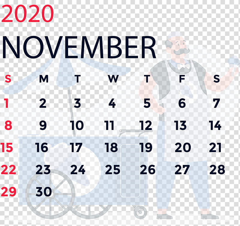 November 2020 Calendar November 2020 Printable Calendar, Angle, Line, Point, Meter, Organization, Outerwear, Area transparent background PNG clipart