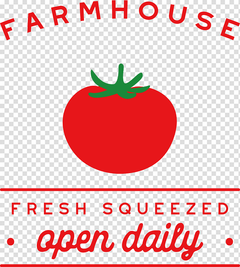 farmhouse fresh squeezed open daily, Tomato, Natural Food, Logo, Local Food, Line, Meter transparent background PNG clipart