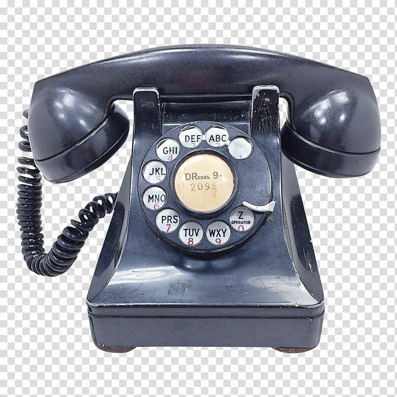 corded phone telephone rotary dial answering machine landline, Old Fashioned Telephone, Smartphone, Telephony, Model 500 Telephone, Plain Old Telephone Service, Iphone, Telephone Call transparent background PNG clipart