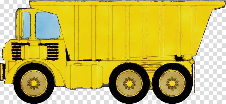 commercial vehicle car ab volvo truck caterpillar 797, Watercolor, Paint, Wet Ink, Dump Truck, Selfdriving Car, Tire, Heavy Equipment transparent background PNG clipart