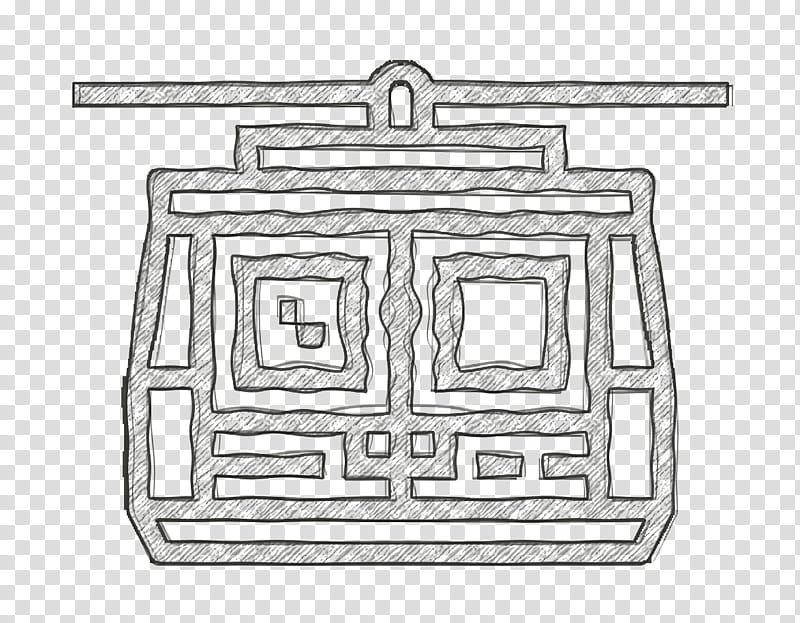 Pattaya icon Cabin icon Cable car icon, Line Art, Diagram, Rectangle, Maze transparent background PNG clipart