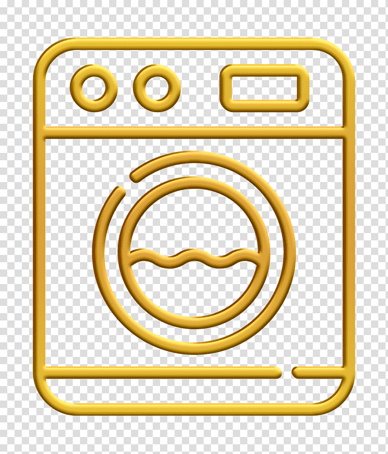 Home & Living icon Washer icon, Home Living Icon, Washing Machine, Refrigerator, Clothes Dryer, Dishwasher, Appliance transparent background PNG clipart