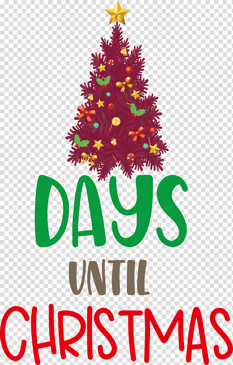 Days Until Christmas Christmas Xmas, Christmas , Christmas Tree, Christmas Day, Spruce, Holiday Ornament, Christmas Ornament transparent background PNG clipart