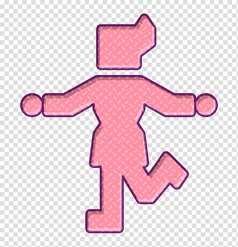 Charleston icon Dance icon, Pink transparent background PNG clipart