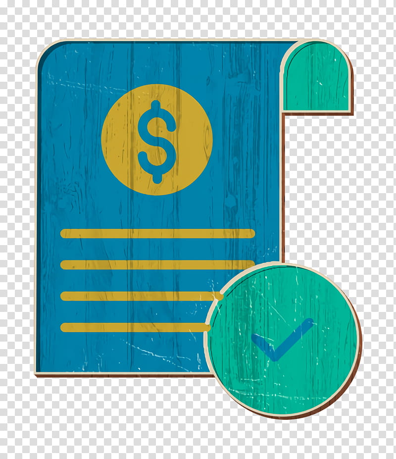 Approve icon Investment icon Document icon, Turquoise, Traffic Sign, Signage, Rectangle, Circle transparent background PNG clipart