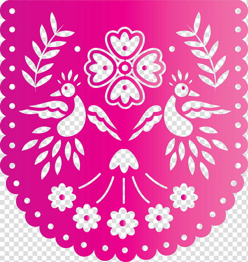 mexican bunting, Visual Arts, Petal, Floral Design, Pink M, Circle, Area, Meter transparent background PNG clipart