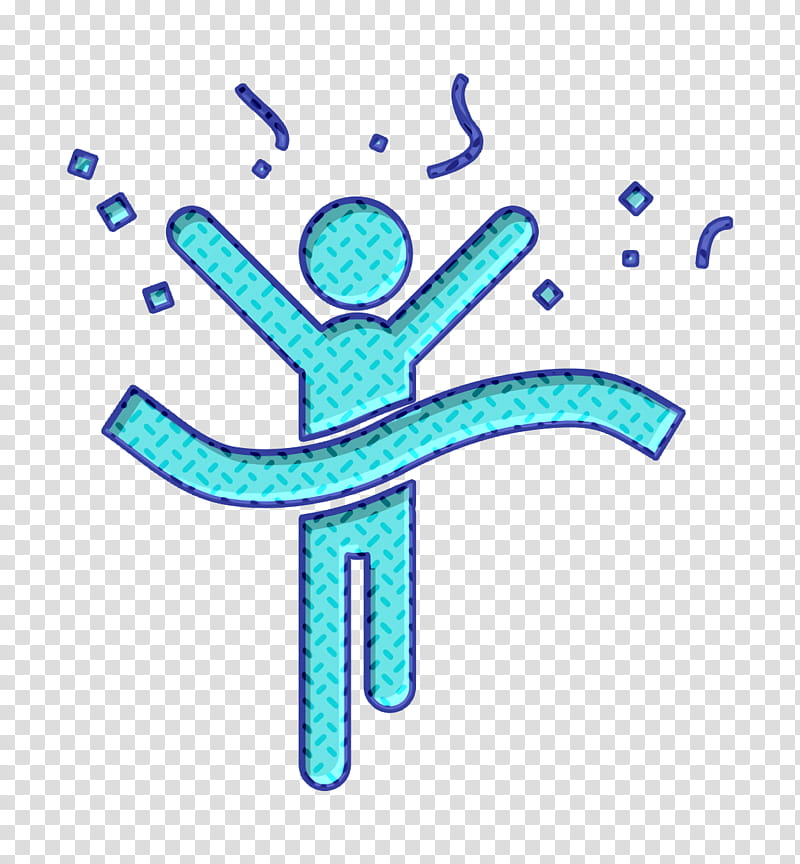 Winner runner arriving to end line icon Humans 3 icon Race icon, Meter, Symbol, Microsoft Azure, Geometry, Mathematics transparent background PNG clipart