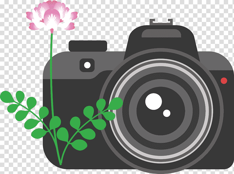 Camera Flower, Camera Lens, Painting, Mirrorless Interchangeablelens Camera, Computer, Digital Camera, SLR Camera transparent background PNG clipart