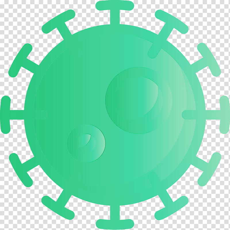 green circle symbol, Coronavirus, Watercolor, Paint, Wet Ink transparent background PNG clipart