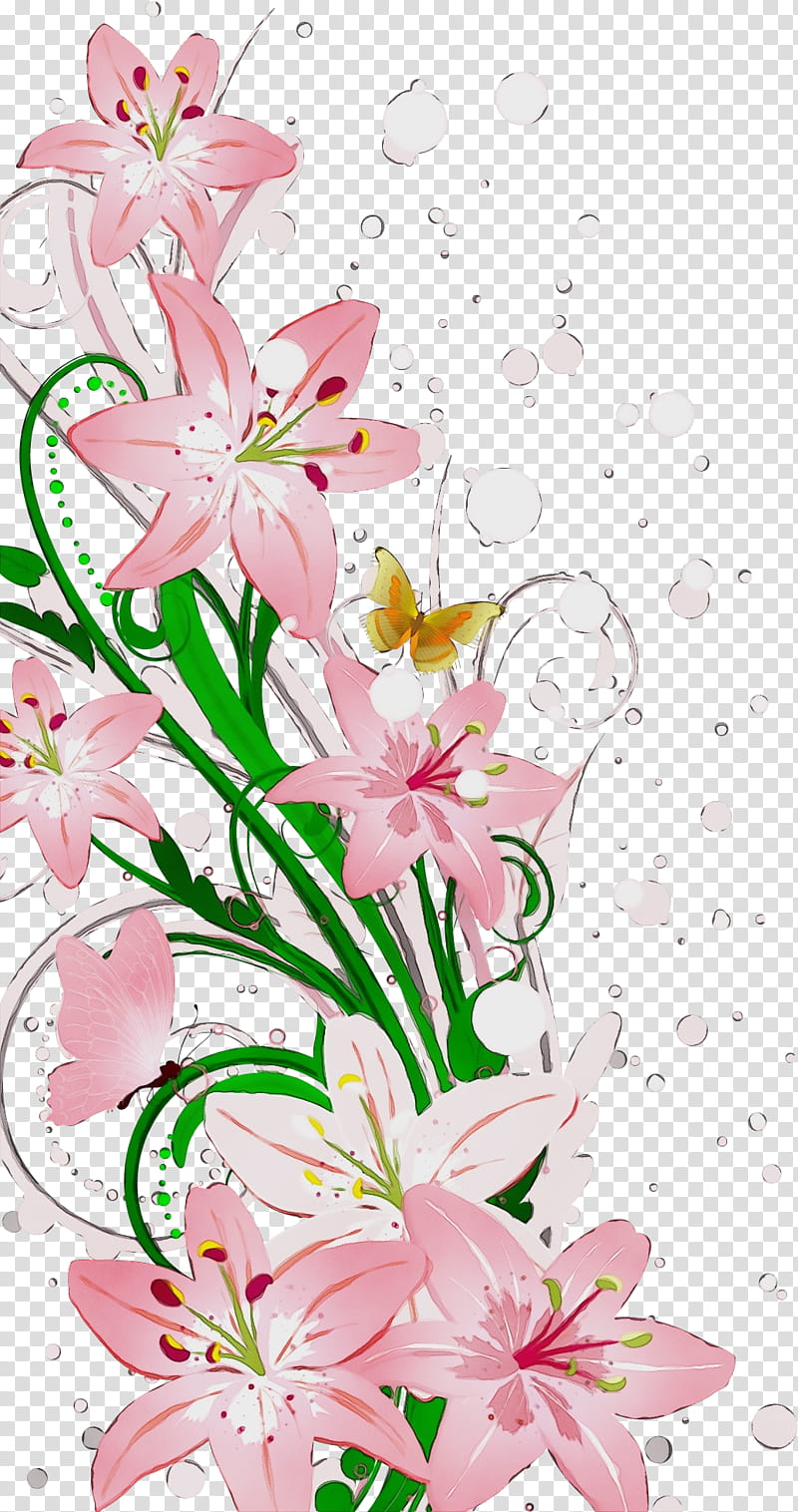 Floral design, Lily Flower, Watercolor, Paint, Wet Ink, Cut Flowers, Plant Stem, Flower Bouquet transparent background PNG clipart