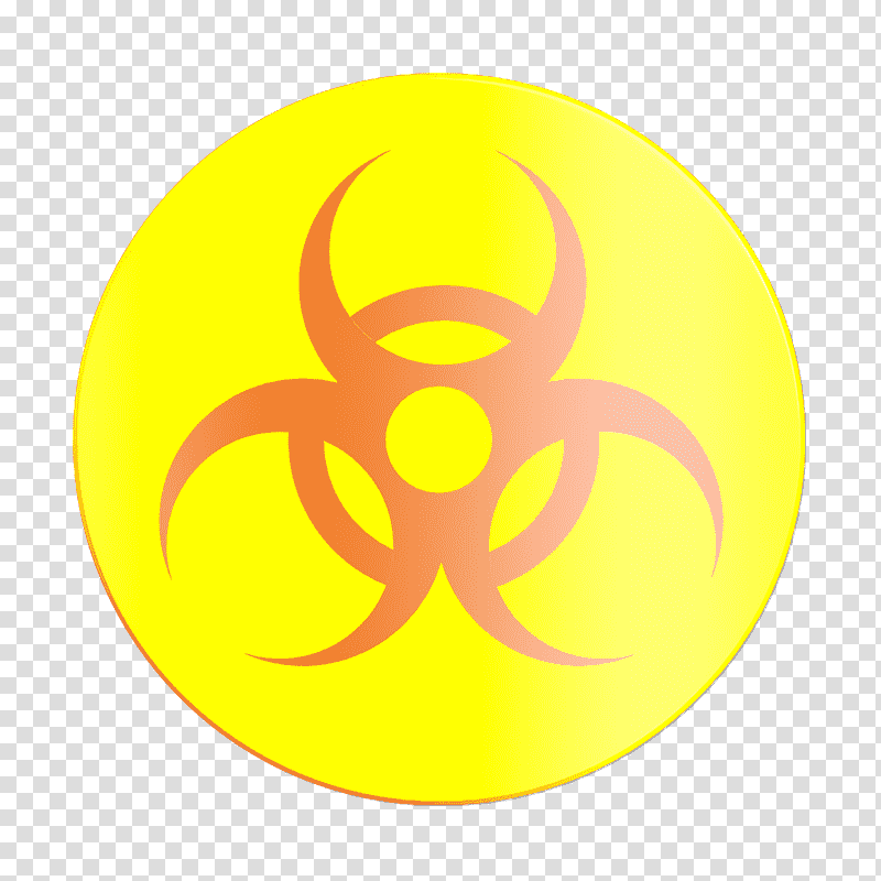 Alerts icon Toxic icon Biohazard icon, Logo, Yellow, Crescent, Meter transparent background PNG clipart