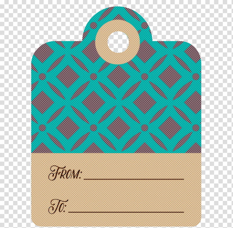 Gift Printable Tag Gift Tag Printable Tag, Meter, Turquoise, Rectangle transparent background PNG clipart