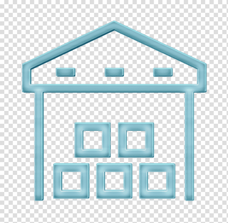 icon buildings icon Warehouse icon, Icon, Logistics Delivery Icon, Construction, Business, Distribution, Trade transparent background PNG clipart