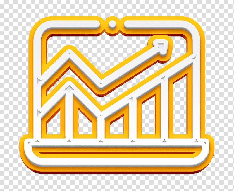 Profit icon Analytics icon Strategy and Management icon, Symbol, Chemical Symbol, Yellow, Line, Meter, Chemistry transparent background PNG clipart