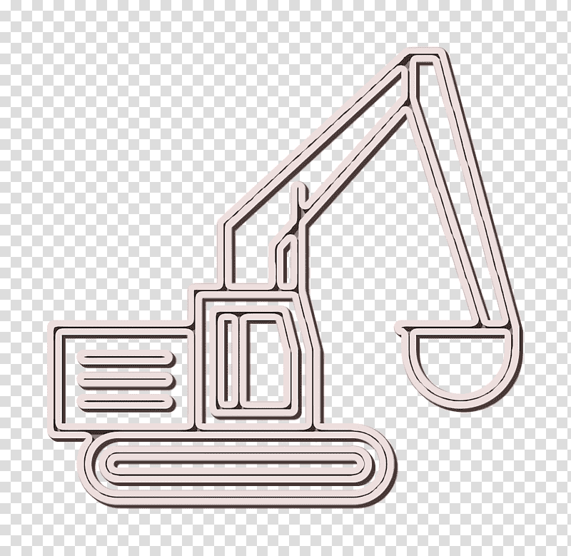 Construction and tools icon Builder icon Excavator icon, Symbol, Chemical Symbol, Line, Meter, Computer Hardware, Chemistry transparent background PNG clipart