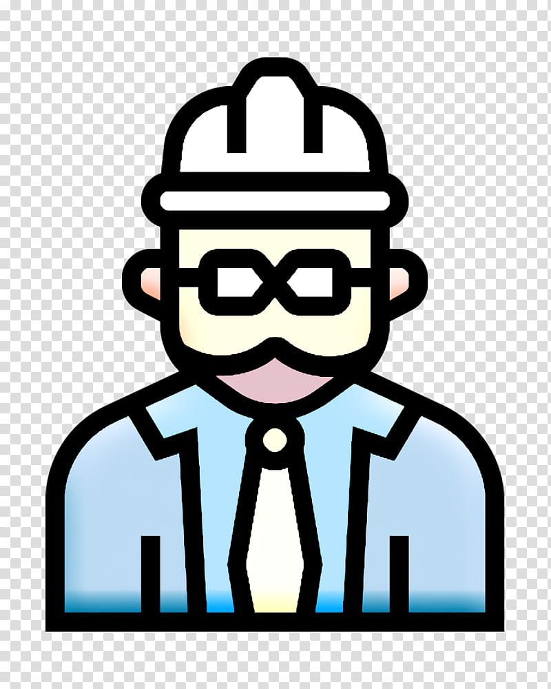 Foreman icon Jobs and Occupations icon, Line transparent background PNG clipart