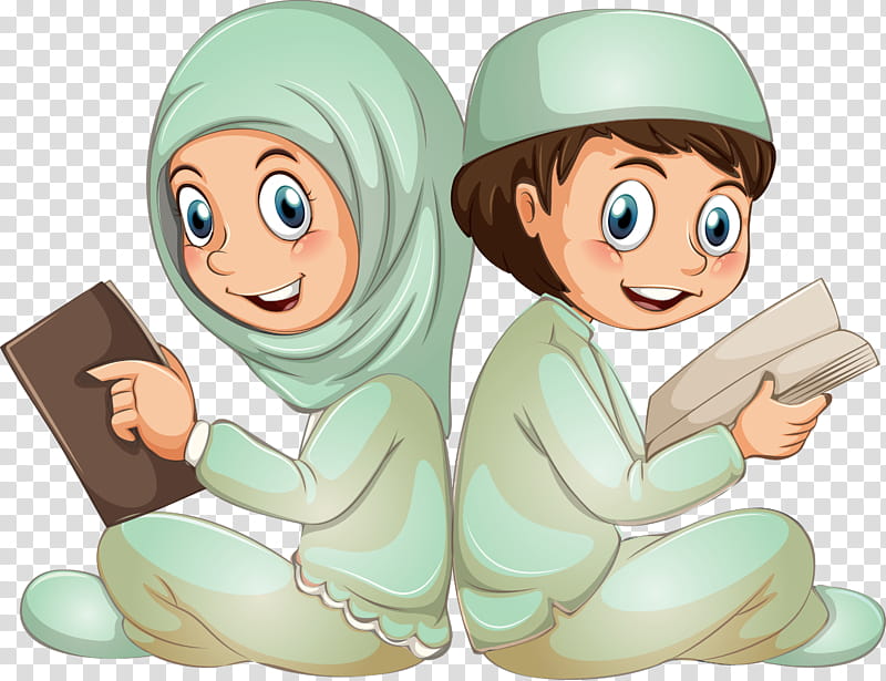 Muslim People, Cartoon, Sharing transparent background PNG clipart