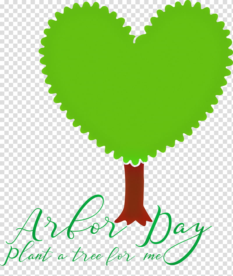 Arbor Day Tree Green, Heart, Symbol, Plant, Logo, Love transparent background PNG clipart