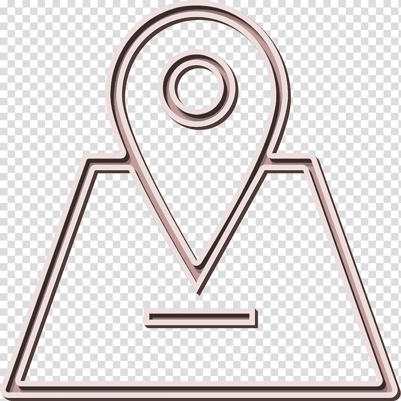 Map icon Global Logistics icon Location icon, Line, Triangle, Meter, Symbol, Jewellery, Human Body transparent background PNG clipart