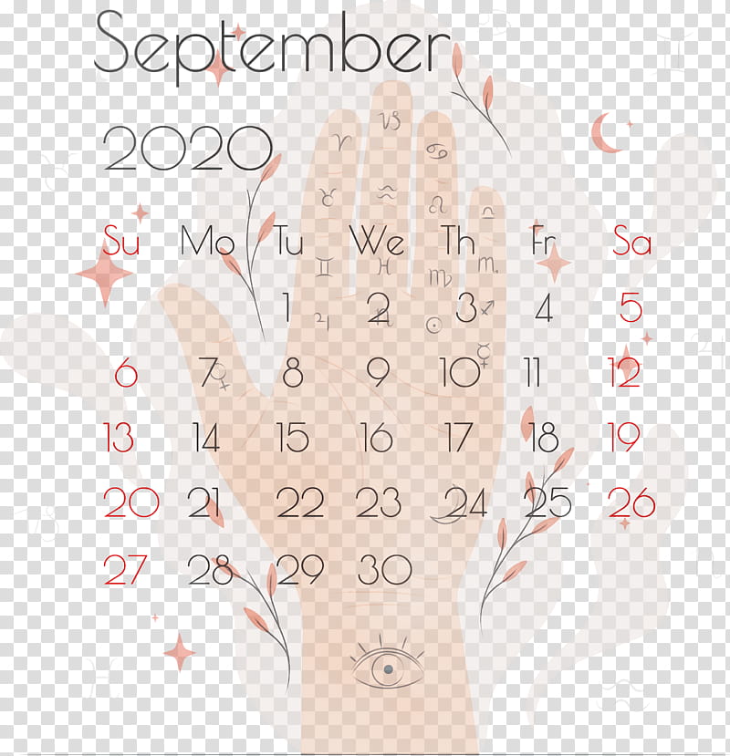 angle line skin pattern font, September 2020 Printable Calendar, September 2020 Calendar, Printable September 2020 Calendar, Watercolor, Paint, Wet Ink, Meter transparent background PNG clipart