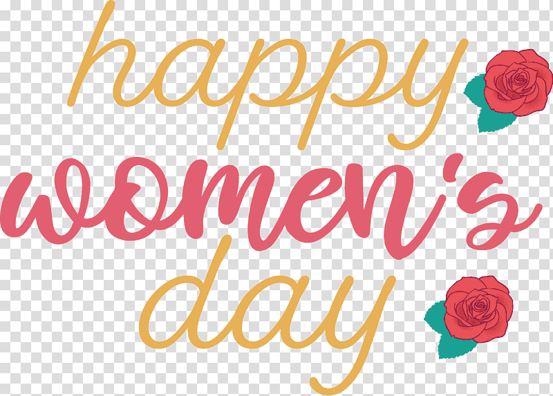 Womens Day Happy Womens Day, Rose, Cut Flowers, Floral Design, Logo, Petal, Rose Family transparent background PNG clipart