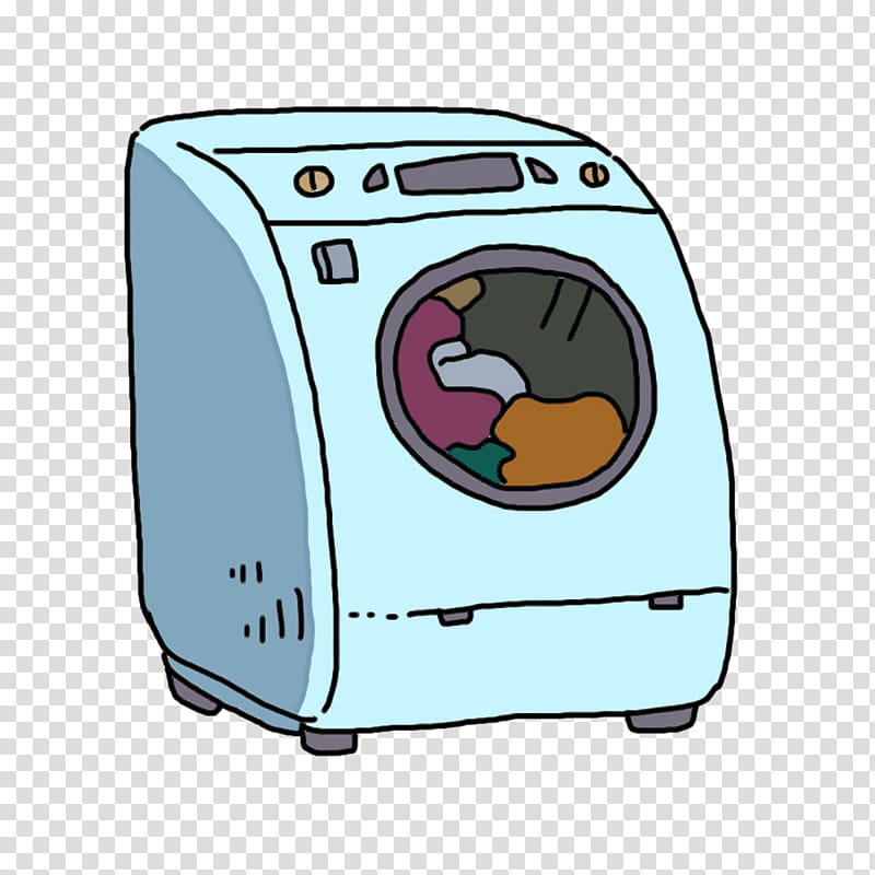 Washing machine, Toaster, Cartoon transparent background PNG clipart