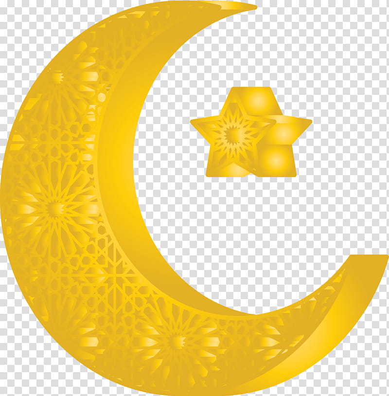 Star and Crescent ramadan kareem, Yellow, Automotive Wheel System, Circle transparent background PNG clipart