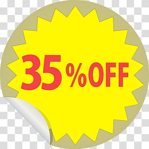 logo font yellow meter line, Discount Tag With 35 Off, Discount Label, Watercolor, Paint, Wet Ink, Area transparent background PNG clipart thumbnail