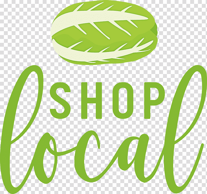 SHOP LOCAL, Logo, Leaf, Green, Meter, Line, Fruit transparent background PNG clipart