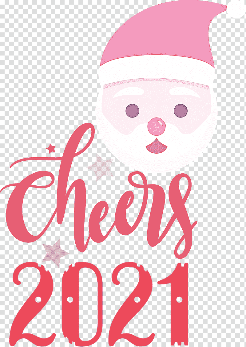 Cheers 2021 New Year Cheers.2021 New Year, Christmas Decoration, Christmas Day, Santa Clausm, Text, Line, Santa Claus M transparent background PNG clipart