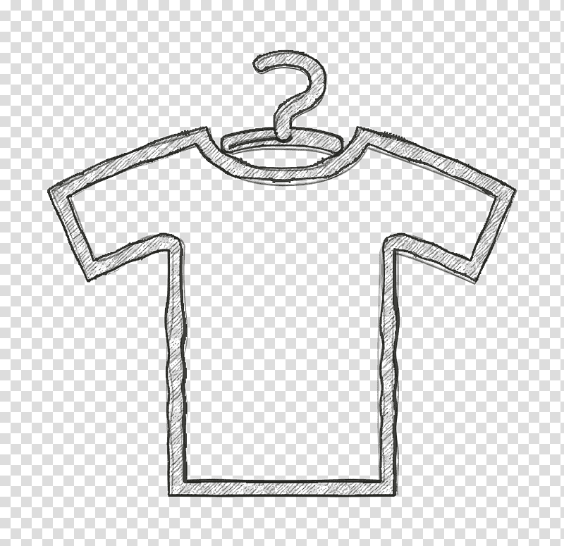 Stationery icon Shirt outline with hanger icon Hanger icon, Fashion Icon, Radical, Flashcard, Flockdruck, Biru, Quizlet transparent background PNG clipart