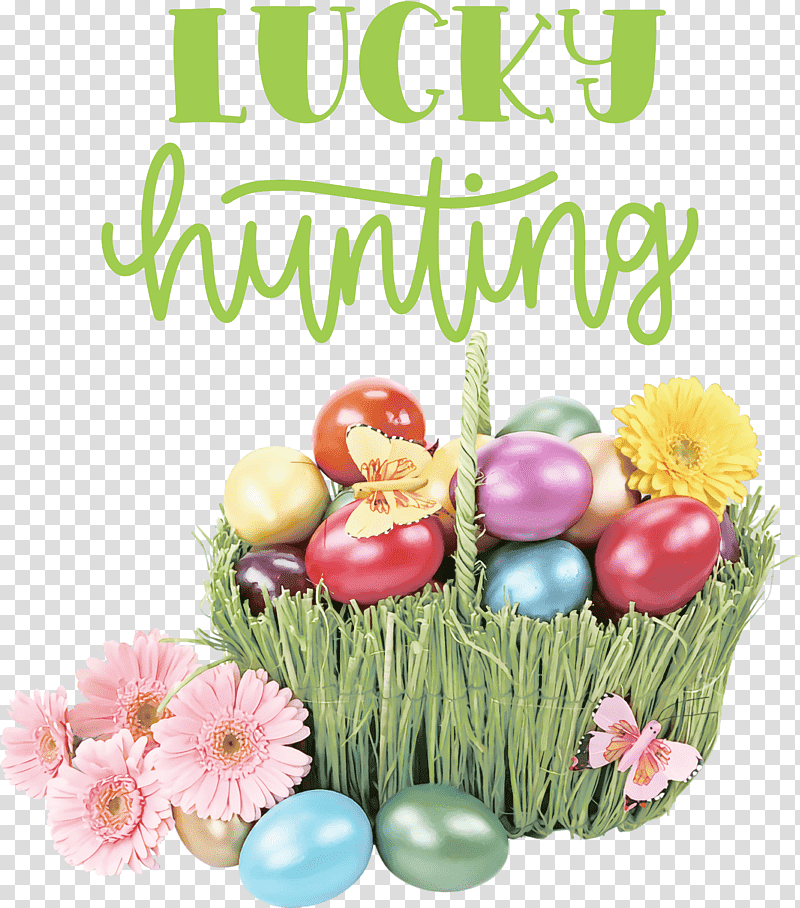 Lucky Hunting Happy Easter Easter Day, Easter Egg, Easter Bunny, Cartoon, Drawing, Painting, Easter Basket transparent background PNG clipart