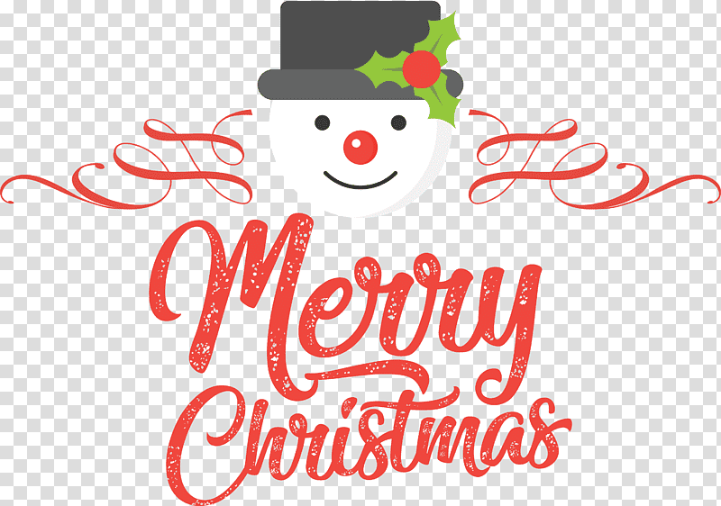 Merry Christmas, Christmas Day, Logo, Text, Snowman, Line, Santa Claus M transparent background PNG clipart