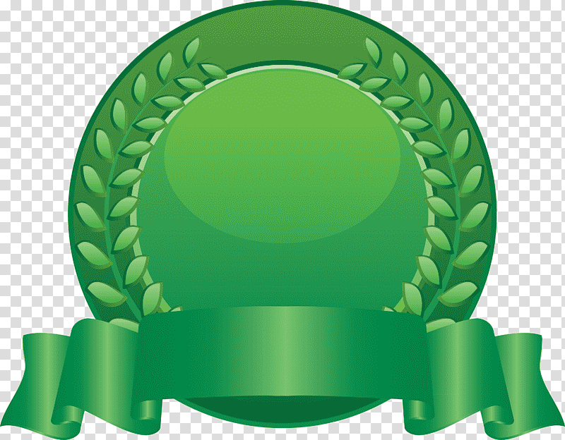 blank badge award badge, Green, Badge Green, Symbol, Medal, Plants, Logo transparent background PNG clipart