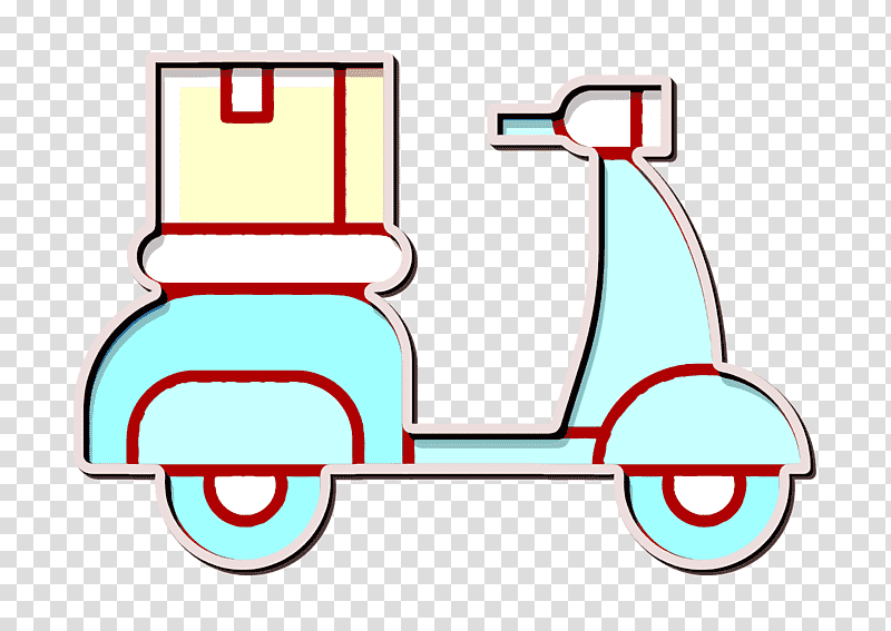 Delivery bike icon Bike icon Logistics icon, Line, Meter, Automobile Engineering, Mathematics, Geometry transparent background PNG clipart