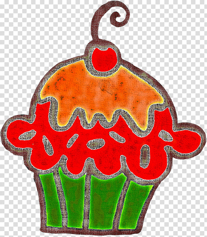 Christmas ornament, Red, Orange, Holiday Ornament, Plant, Dessert, Icing, Gingerbread transparent background PNG clipart
