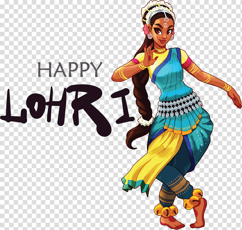 Premium Vector | Happy lohri festival lohri oneline drawing