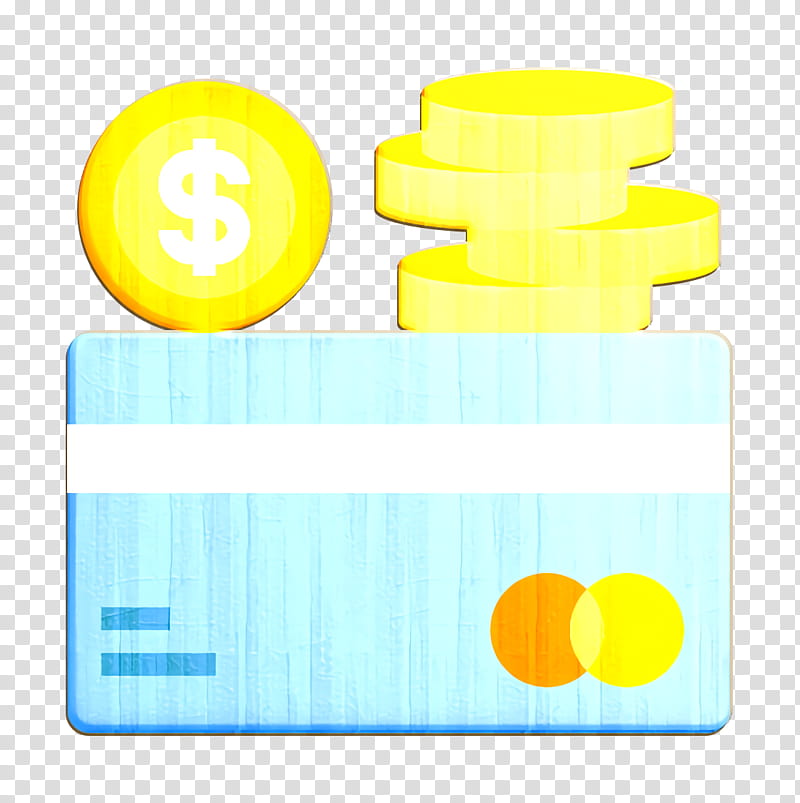 Payment icon Credit card icon Business and finance icon, Yellow, Line, Material Property, Rectangle transparent background PNG clipart
