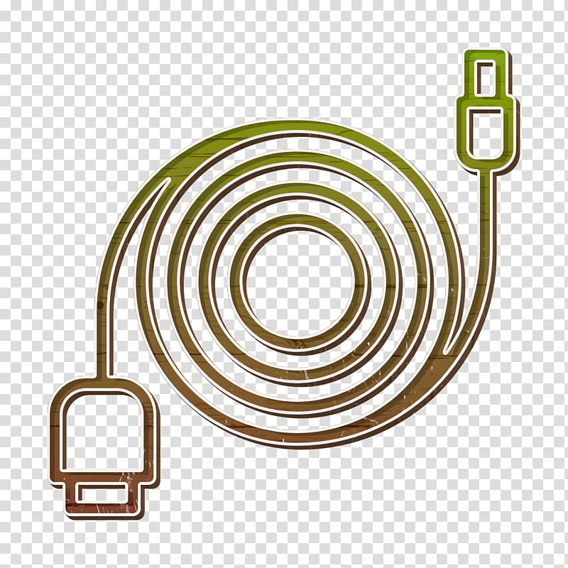 graphy icon Data cable icon, Icon, Electrical Supply, Brass, Metal transparent background PNG clipart