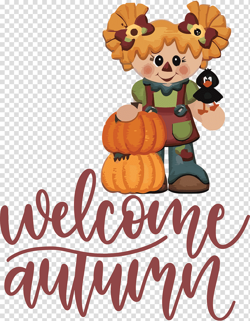 Welcome Autumn Autumn, Watercolor Painting, Cartoon, Drawing, Logo, Scarecrow, Silhouette transparent background PNG clipart