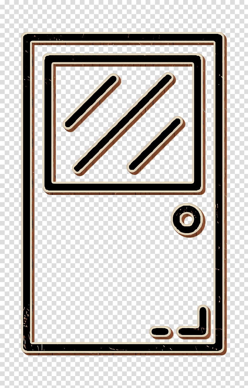 Door icon Home decor icon, Line, Meter, Number, Geometry, Mathematics transparent background PNG clipart