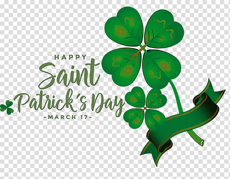 St Patricks Day Saint Patrick Happy Patricks Day, Leaf, Shamrock, Tree, Green, Meter, Flower transparent background PNG clipart