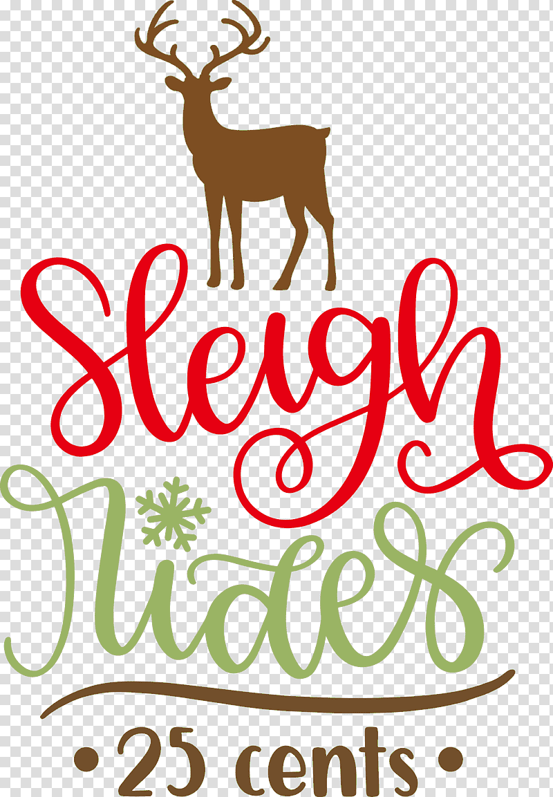 Sleigh Rides Deer reindeer, Christmas , Text, Logo, Antler, Christmas Decoration, Rotating Savings And Credit Association transparent background PNG clipart