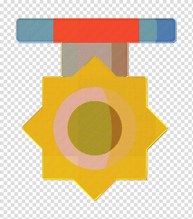 Medal icon Rewards icon, Yellow, Circle, Symbol transparent background PNG clipart