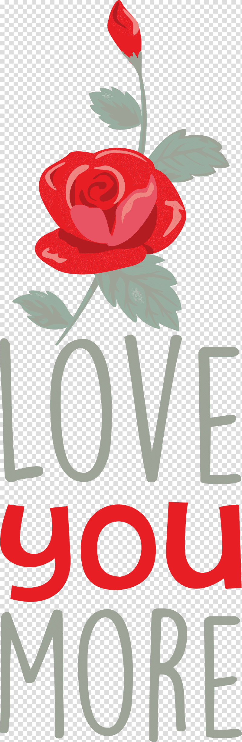 Love You More Valentines Day Valentine, Quote, Sticker, Floral Design, Water Bottle, Tshirt, Tea transparent background PNG clipart