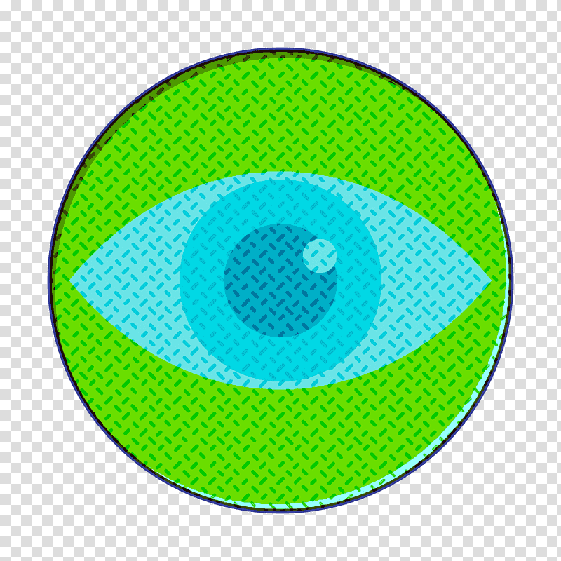 Medical elements icon Eye icon, Green, Meter transparent background PNG clipart