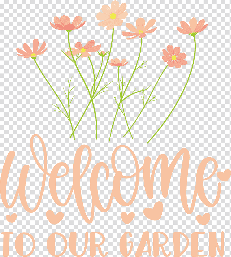 Garden Flower Floral, Welcome To Our Garden, Floral Design, Plant Stem, Cut Flowers, Meter, Line transparent background PNG clipart